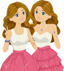 Illustration Of Teenage Girl Twins Wearing Similar Outfits For Stock Photo Picture And Royalty Free Image Image 111759631 There are 1358 cartoon twins for sale on etsy, and they cost us$ 25.08 on average. 123rf com