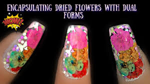 3d real dried dry flowers nail art decoration design diy tips manicure 12 colors. Encapsulating Dried Flowers With Polygel Dual Forms Amazing Technique Youtube