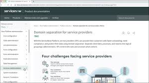 Domain Separation For Service Providers Servicenow Docs
