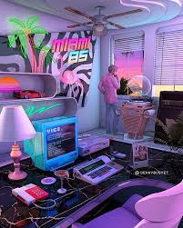 Denny Busyet Official Site Of Visual Artist Denny Busyet Inspired By 80 S And 90 S Aesthetic Nostalgia Fueled By Synthwa Neon Room Retro Room Aesthetic Rooms