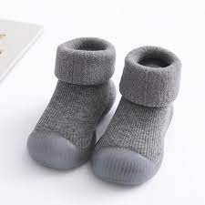 Winter Sock Shoes Gray Grookz Shoes Baby Shoe Socks Sock Shoes Slipon Shoes