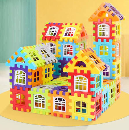 Đồ chơi lắp ghép nhà khối, xếp hình cho bé, 3D 210 chi tiết chính hãng giá rẻ