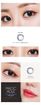 The lens is amazing, objects bend and disappear. Beauty Healthy Eyestyling Olens Best Korean Colored Contact Lens Magic Hole Gray
