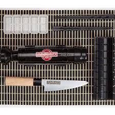 Kit Sushi Bazumaki 6 Accessoires Sushi Bazooka Couteau A Sushis Guide De Coupe Moule Nigiri Set De Table En Bambou 2 Paires Kit Sushi Sushi Cuisines Maison
