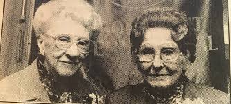 1989..Ruth Fisher Howard and Erma Trammell Clause..Ruth, wife of Clifton  Howard of Howards Drug, was from a Lake County/ New Pine Creek Pioneer  family. Ruth taught 3rd grade for a few years