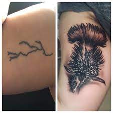 You will be amazed to see that many bad tattoo designs are ugly portraits of popular celebrities or just poor placement of an average tattoo design. 18 Tattoo Cover Up Before And After Pics
