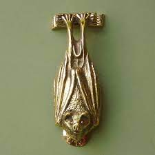 Bat door knocker in cast brass uk delivery. Brass Bat Door Knocker