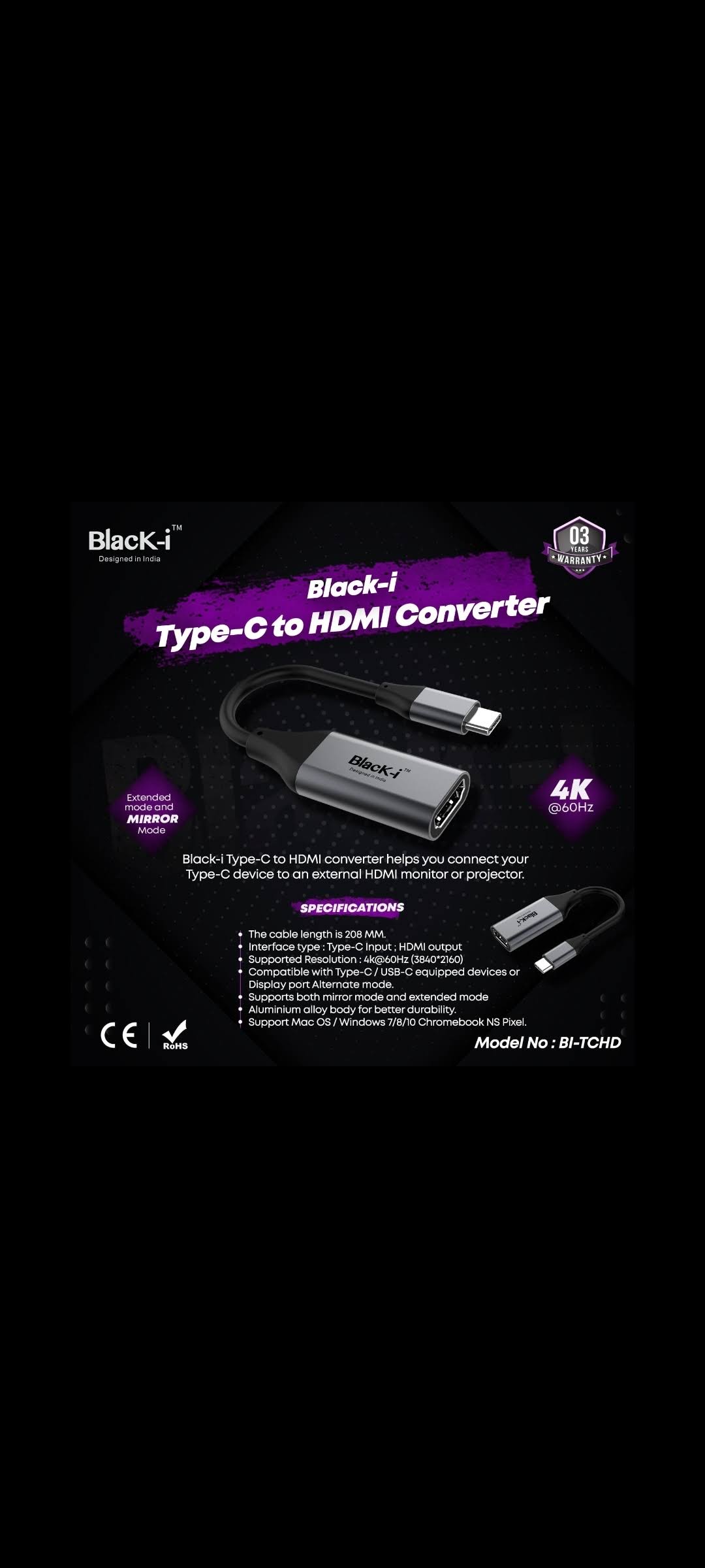 C To Hdmi Female Converter product image