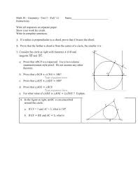12 euclidean geometry & transformations. Math 30 Geometry Test 3 Fall 12 Geofhagopian Net