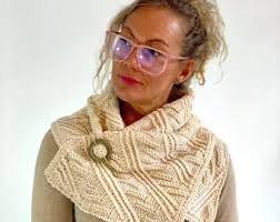 Outlander Scarf, Knitted Shawl, Soft Cowl, Shoulder Wrap, Soft Neck Warmer,  Outlander Fan Gift, Gift for Mother, SHIPS TODAY!