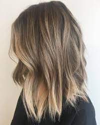 We want to note that when we choosing a photo for dark medium length hairstyles we took into account many factors. Choppy Dark Blonde Lob Hair Styles Balayage Hair Medium Hair Styles