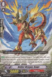 Amber Dragon Dawn Cardfight Vanguard Cards Monster Cards Vanguard