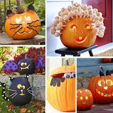 Small vertical teeth slits finish this silly skeleton. 25 Clever Pumpkin Carving Ideas I Heart Naptime