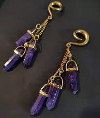 Buy GOLDCOLORED AMETHYST RAIN Hangers Ab 27,50 Euro best Gift Idea for Man  Woman All Genders Alternative Punk Witchy Girls Online in India - Etsy