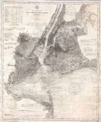 New York City Harbor Dimensions File 1910 U S Coast Survey