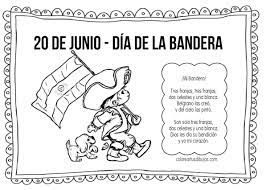Niños de 27 escuelas fueron los protagonistas principales del festejo. Colorear Tus Dibujos 20 De Junio Dia Bandera Argentina Para Colorear
