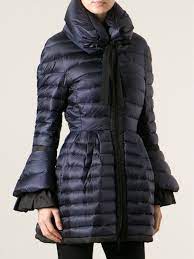 Moncler Couperin Quilted Coat In Blue Lyst