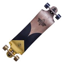 Комплект лонгборд penny longboard 36 postcard. Dusters Skateboards Rush Drop Down Gold Black Longboard Skateboard 9 75 X 38 Skateboards From Native Skate Store Uk