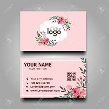 Whether you are a certified beautician, fashion designer. Fashion And Beauty Floral Business Card Template Vector Royalty Free Cliparts Vectors And Stock Illustration Image 142885713