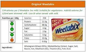 Diets And Calories How Healthy Are Your Weetabix