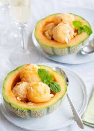 Melon Glace Au Champagne Eiscreme Creme Eis