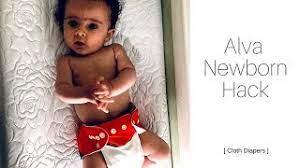 Alva Newborn Hack Cloth Diapers Youtube