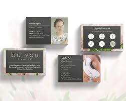 Luxury pink business card template with tropical leaves. Business Cards Archives Holly Lewis Design