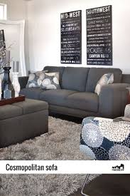 In Soft Steel Gray The Cosmopolitan Sofa Is The Polished Piece That Is Bound To Add A Contemporary Vibe Rowe Furniture Sofa Furniture