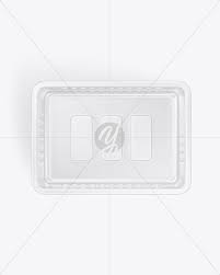 Download Transparent Tray Mockup Top View In Tray Platter Mockups On Yellow Images Object Mockups