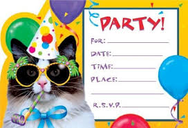 Biglietti Inviti Compleanno Compleanno Gatti Inviti Alla Festa Di Compleanno Festa A Tema Gatti