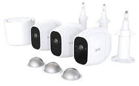Here are some key details from the product page: Arlo Pro 2 Wireless Security Camera System 3 Rechargeable Battery Powered Wire Free Hd 1080p Night Vision Indoor Outdoor With 2 Way Audio Free Arlo Basic 7 Day Cloud Storage Recording Newegg Com
