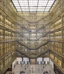 Nyu Bobst Library Pixel Veil Nyc Usa Bobst Library Atrium Design Architecture