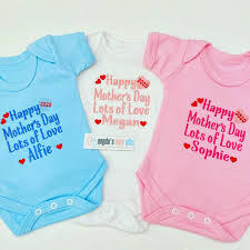 Mother's day was created to celebrate mothers and all the wonderful things they do for their children, for their families and for others. Happy Mothers Day 2022 Personalised Embroidered Baby Vest