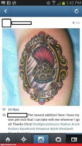 Maybe you would like to learn more about one of these? That Rock Looks Like A Punk Ugliest Tattoos Funny Tattoos Bad Tattoos Horrible Tattoos Tattoo Fail