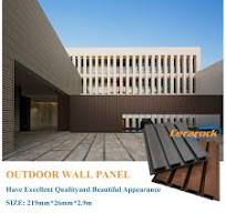 Hot Selling Exterior Composite Holzmaserung Wand paneel Co-Extrusion WPC  Great Wall Board 219mm, Wpc Wand paneel für den Außenbereich