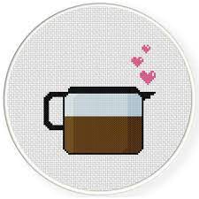 Cross stitch kitchen cross stitch love counted cross stitch patterns cross stitch charts cross stitch designs cross stitch embroidery ribbon embroidery embroidery patterns cross stitching. Coffee Lover Cross Stitch Pattern Daily Cross Stitch