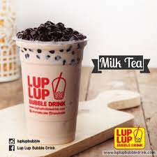 Pearl Milk Tea Lup Lup Bubble Drink Minuman Produk