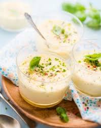 Soupe Froide Aux Asperges Blanches Et Au Basilic Recette Verrine Asperge Recette Verrine Asperge