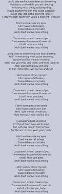 It S The First Day Of The Rest Of Your Life Lyrics My Wedding Song I Want This To Be For Our First Dance Aerosmith I Don T Wanna Miss A Thing Great Song Lyrics Songs To Sing Aerosmith Lyrics