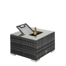 The walnew metal patio conversation sets are specially designed to make a better use of the porch, outdoor patio, garden and backyard space. Rattan Coffee Table With Ice Bucket Outdoor Furniture Dzine Furnishing Solutions Ltd