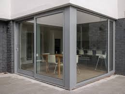 A stained glass window panel adds privacy while bending the light so rather than cover up glare and make things dark and stuffy, use stained glass to create a beautiful look. Large Corner Window Modern Hauser London Von Marvin Windows Doors Uk Houzz
