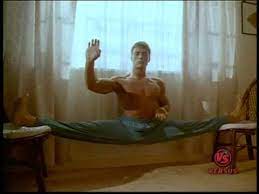 In the epic split, the belgian martial arts master starts off standing with each foot on the side view mirror of a volvo truck. Frank Dux Jean Claude Van Dam Does A Painfull Looking Split On Two Chairs Youtube