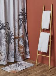 Ambiance Tropicale Centrakor Rideau Douche Rideaux Salle De Bain