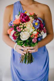Simple wedding bouquets are an emerging trend in the bridal industry as more couples prefer an elegant, understated celebration rather than the elaborate. A Rainbow Of Pretty 21 Chic Colorful Bridal Bouquets Onefabday Com Ireland Colorful Bridal Bouquet Summer Wedding Bouquets Summer Wedding Colors