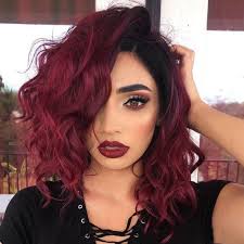 Burgundy colored curly headband wigs. Copy These Female Celebrity Hairstyles Year 87 Burgundy Red Curly Hair Ideas Burgundy Colors
