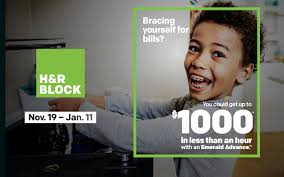 The mastercard is where the hr block will first lend you an amount equal to your anticipated refund minus fees. H R Block Emerald Advance Line Of Credit Gives Consumers Up To 1 000 Same Day Pressreleasepoint