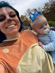 Bluey and Bingo Halloween costumes for babies