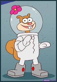 Sandy Cheeks The Texas Squirrel From Spongebob Spongebob Drawings Spongebob And Sandy Spongebob