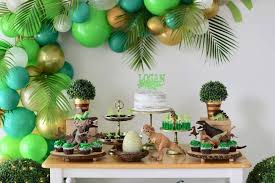 Dinosaurs Birthday Party Ideas Photo 1 Of 32 Dinosaur Birthday Party Dinosaur Birthday Party Decorations Dinosaur Themed Birthday Party