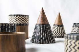 Geomatrix Container By Patapian Woven Bamboo Decorative Products Www Patapian Com